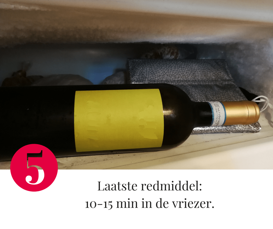 Tip 5 om wijn af te koelen