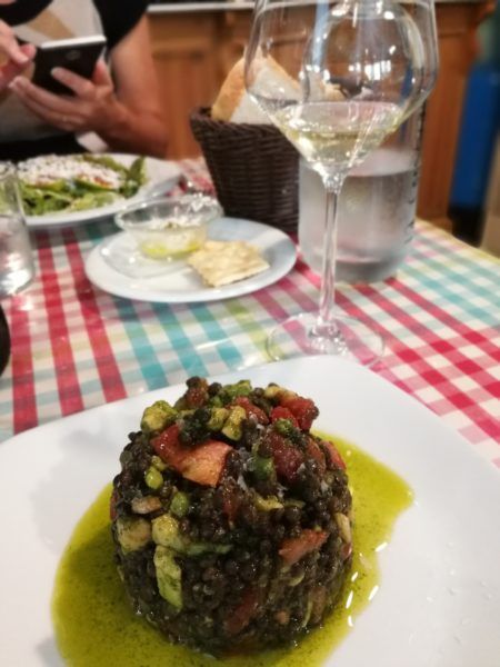 Lo Coster Blanc met gerecht in Porrera Priorat