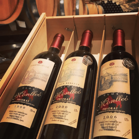 Houten kistje wijn Priorat relatiegeschenken cadeaus