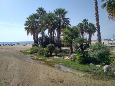 Cambrils strand - voor bij La Pua