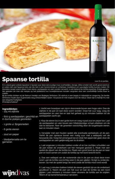 spaanse tortilla en verdejo