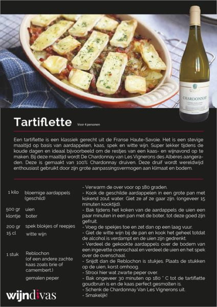 tartiflette en chardonnay