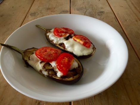 Gevulde Aubergine