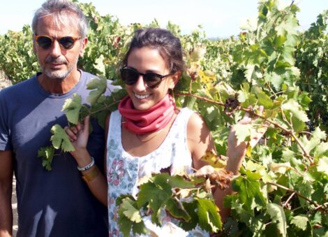 Claudio en Alessandra Quarta wijngaard Puglia Wijndivas