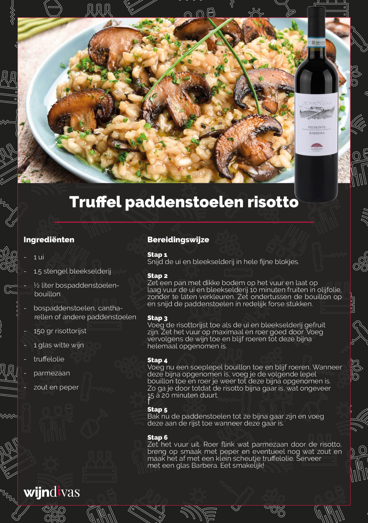 Truffel Paddenstoelen Risotto